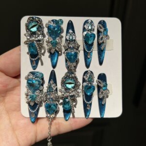 Diamond Eye Goth Nail Art