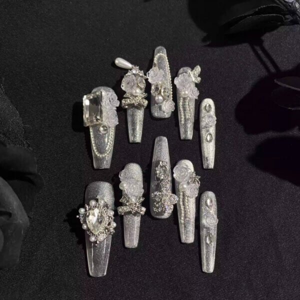 Rotating Diamond Nail Art